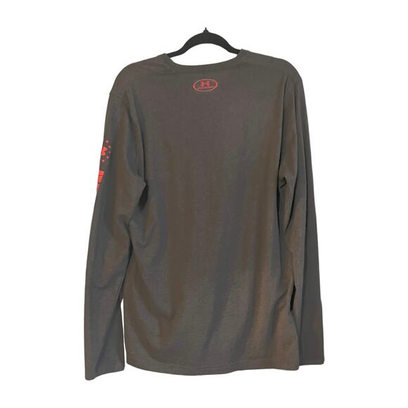 Under Armour Men's Gray HeatGear Loose Protect This House Long-Sleeve Top SZ M - Picture 2 of 7